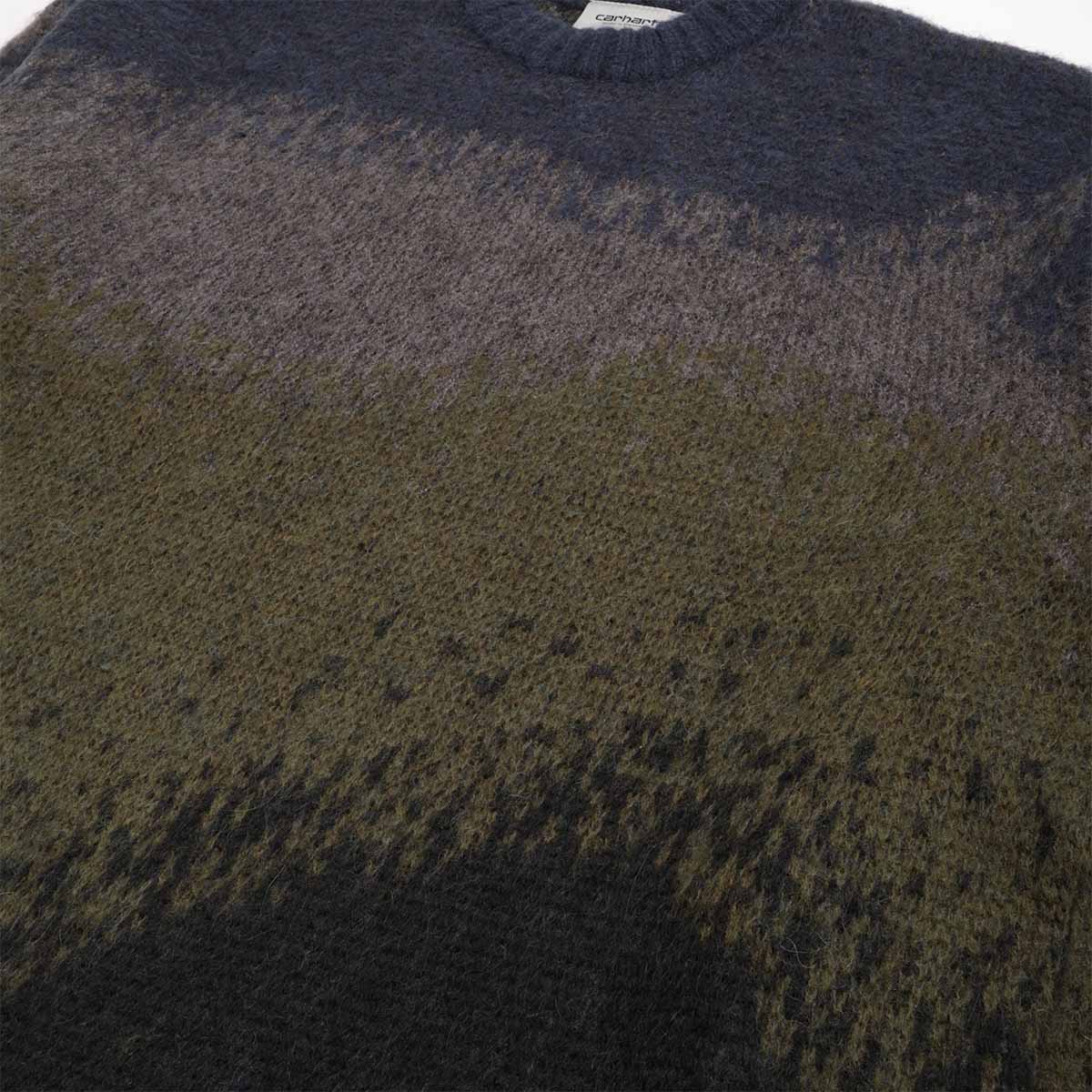 Carhartt WIP Tinley Sweater, Jupiter Stripe, Detail Shot 4