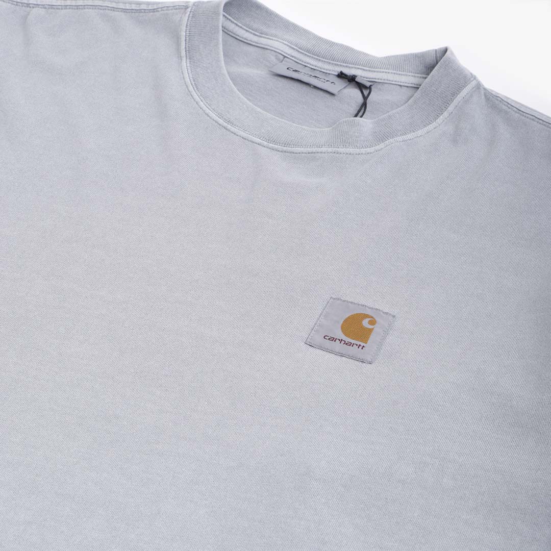 Carhartt WIP Vista Long Sleeve T-Shirt, Mirror (Garment Dyed), Detail Shot 2