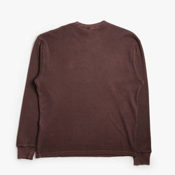 thumbnail Carhartt WIP Vista Waffle Long Sleeve T-Shirt, Palisander (Garment Dyed), Detail Shot 2