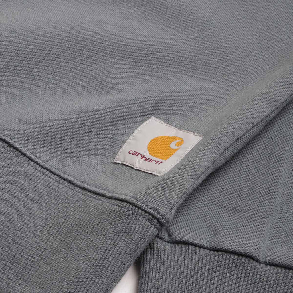 Carhartt WIP WIP III Sweatshirt, Cozy Blue (Heavy Stone Wash), Detail Shot 3