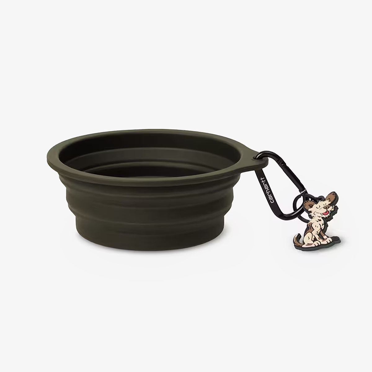 Carhartt WIP Wild Foldable Dog Bowl, Olive Wax, Detail Shot 1