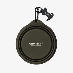 thumbnail Carhartt WIP Wild Foldable Dog Bowl, Olive Wax, Detail Shot 3