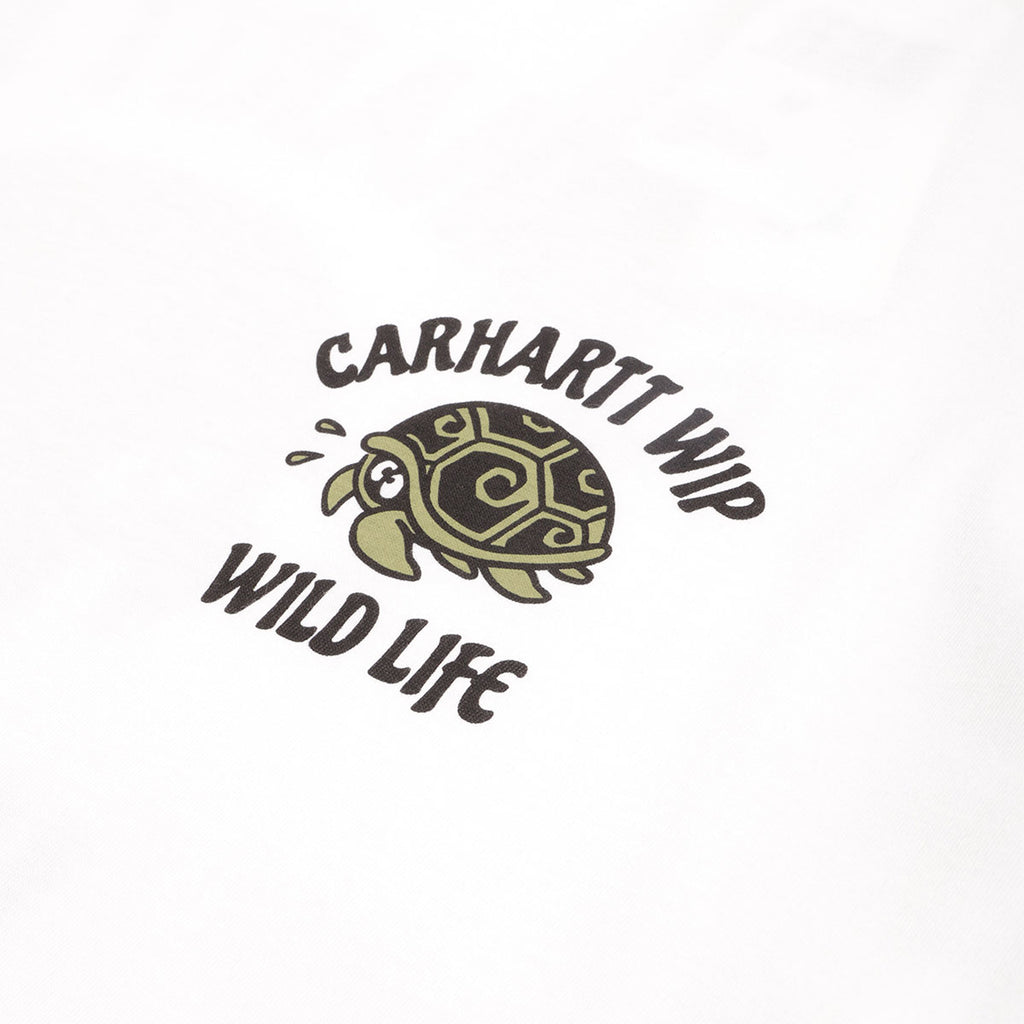 Carhartt WIP Wild Life T-Shirt, White, Detail Shot 3