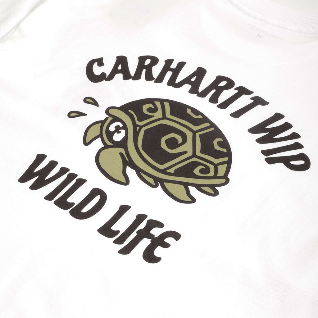 Carhartt WIP Wild Life T-Shirt, White, Detail Shot 4