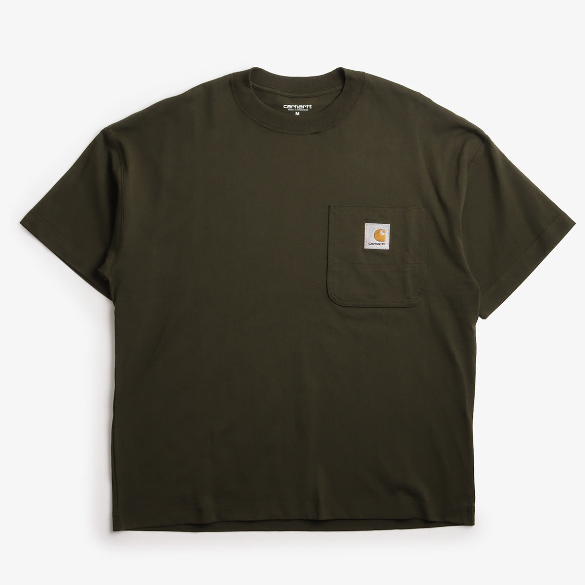 Carhartt WIP Work Pocket T-Shirt, Olive, Detail Shot 1