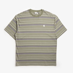 thumbnail Carhartt WIP Zane T-Shirt, Zane Stripe Dollar Green, Detail Shot 1