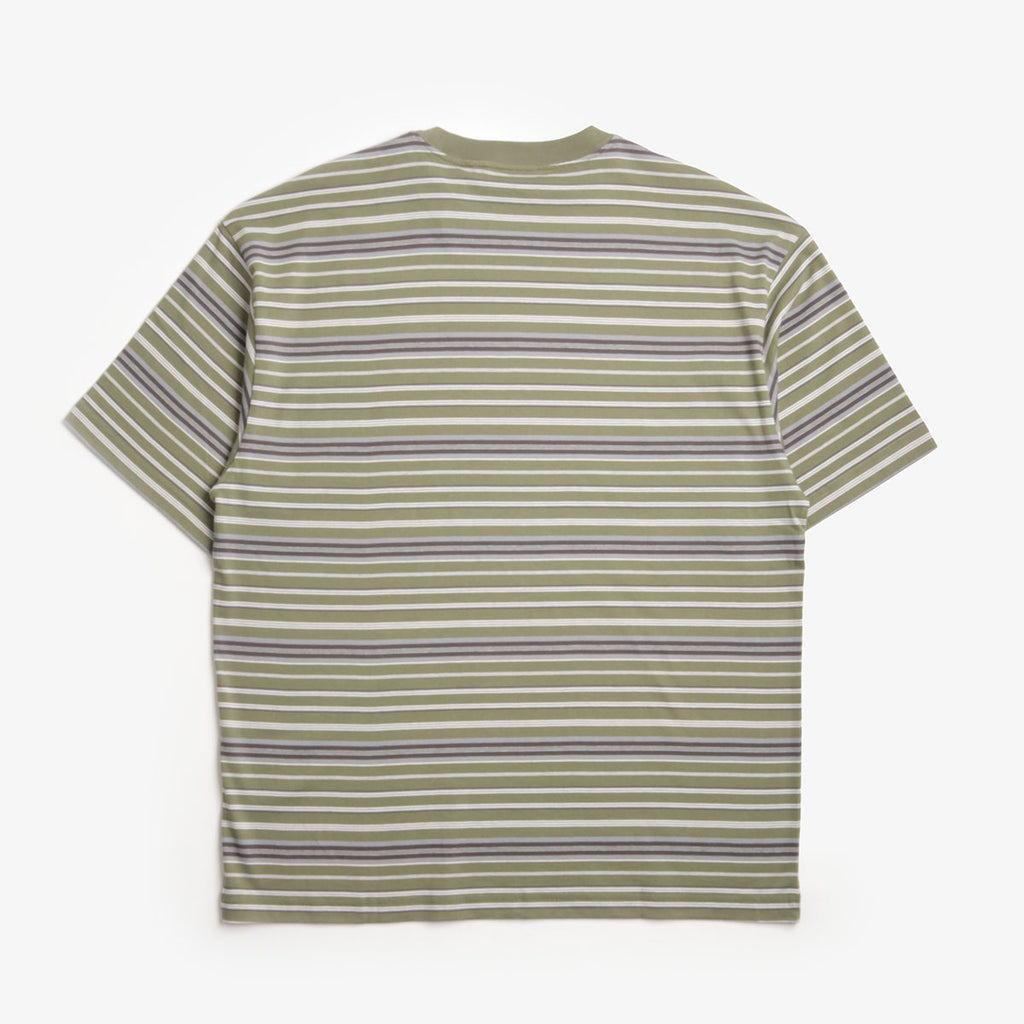 Carhartt WIP Zane T-Shirt, Zane Stripe Dollar Green, Detail Shot 2