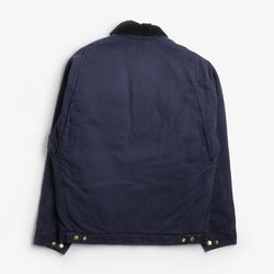 thumbnail Carhartt WIP OG Detroit Jacket, Dark Navy Black (Stone Canvas), Detail Shot 2