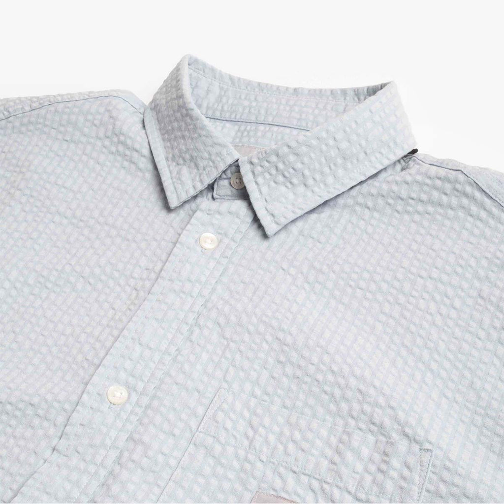 Carhartt WIP Toland Shirt, Toland Stripe Blue Fog, Detail Shot 3