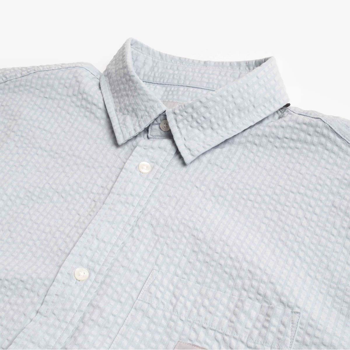 Carhartt WIP Toland Shirt, Toland Stripe Blue Fog, Detail Shot 3