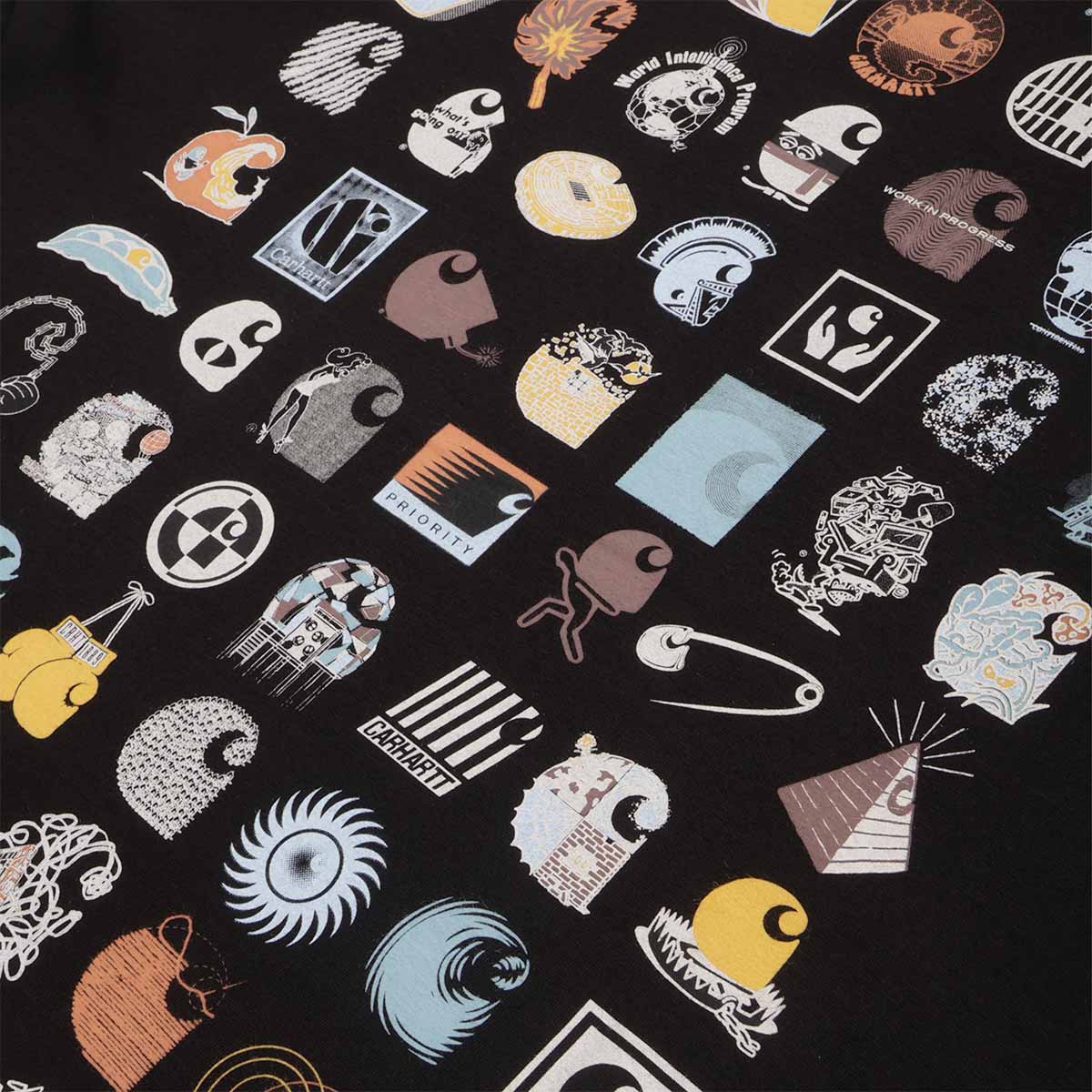 Carhartt WIP C Logo Archive T-Shirt, Black, Detail Shot 4