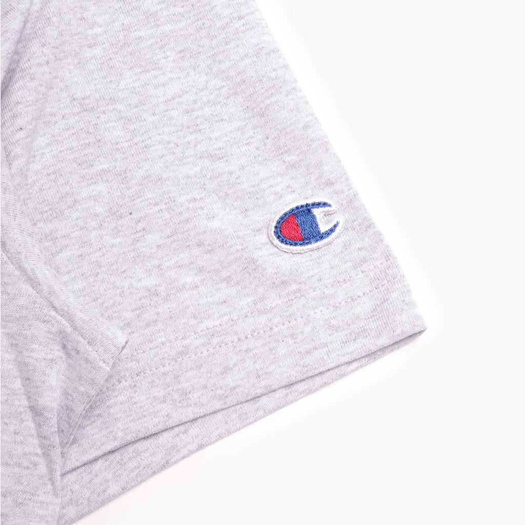 Champion Reverse Weave Oversized Crewneck T-Shirt, Light Grey, Detail Shot 3