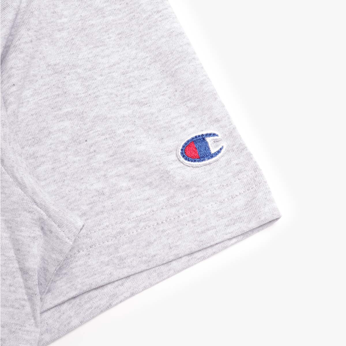 Champion Reverse Weave Oversized Crewneck T-Shirt, Light Grey, Detail Shot 3
