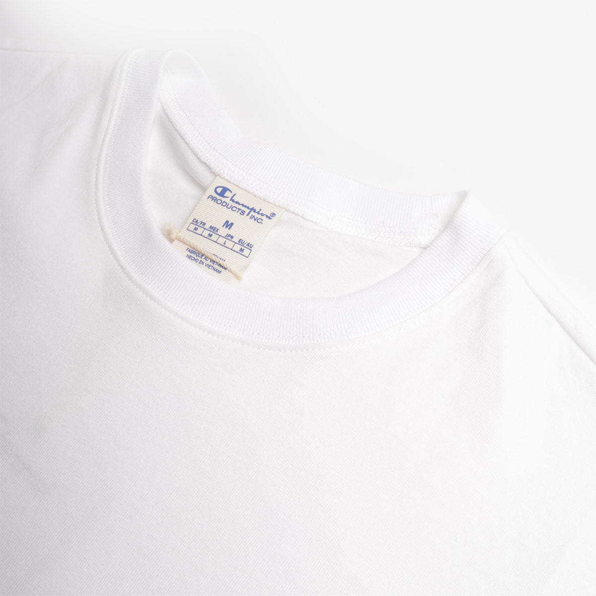 Champion Reverse Weave Oversized Crewneck T-Shirt, White, Detail Shot 2