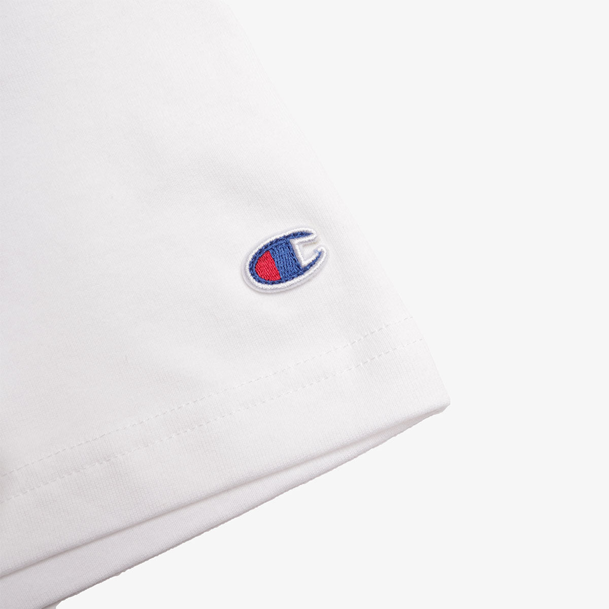 Champion Reverse Weave Oversized Crewneck T-Shirt, White, Detail Shot 3