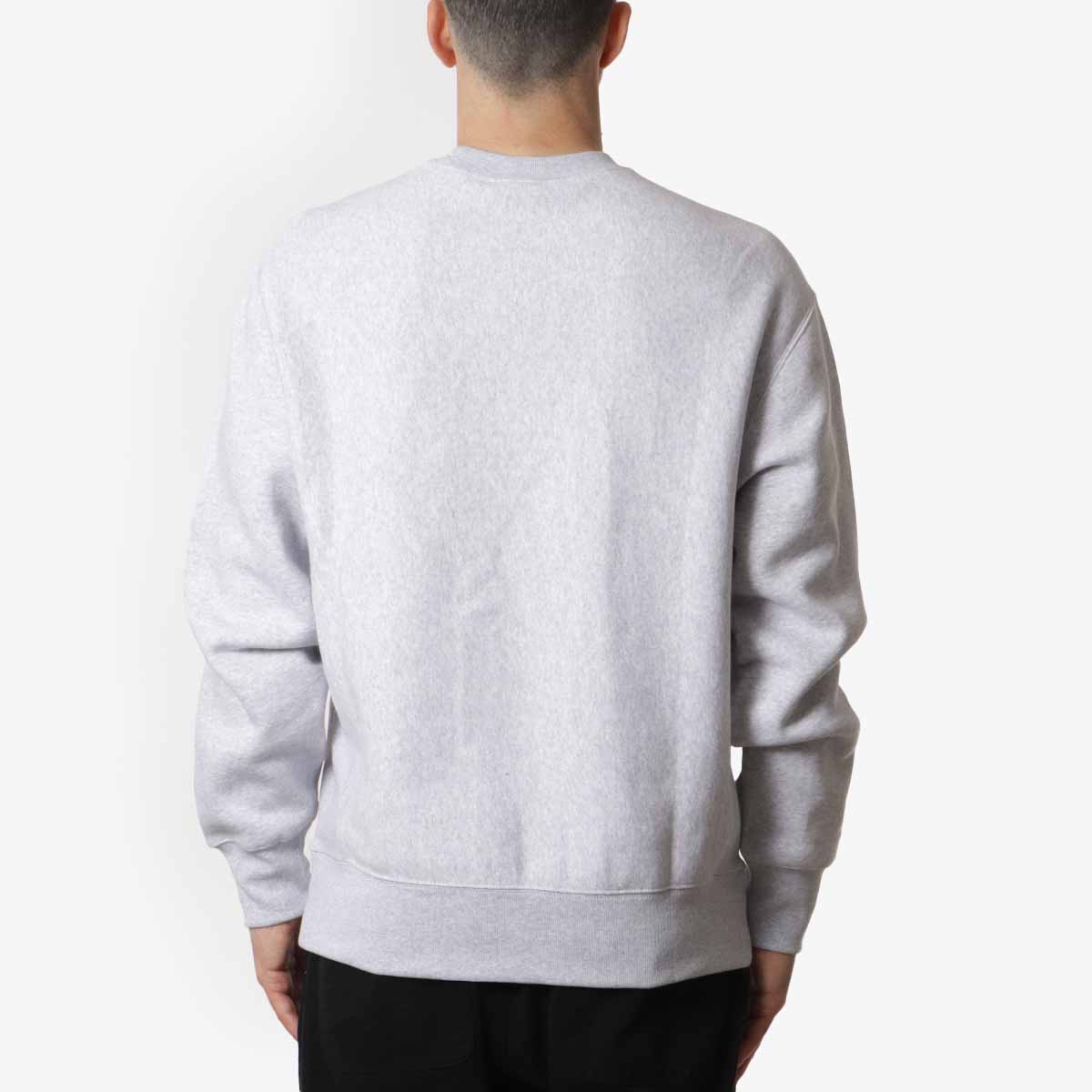 Champion Reverse Weave Crewneck Sweatshirt, Light Grey, Detail Shot 4