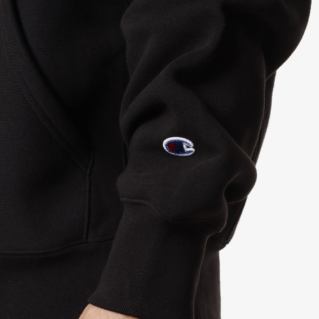 Champion Reverse Weave Hoodie, Black, Detail Shot 3