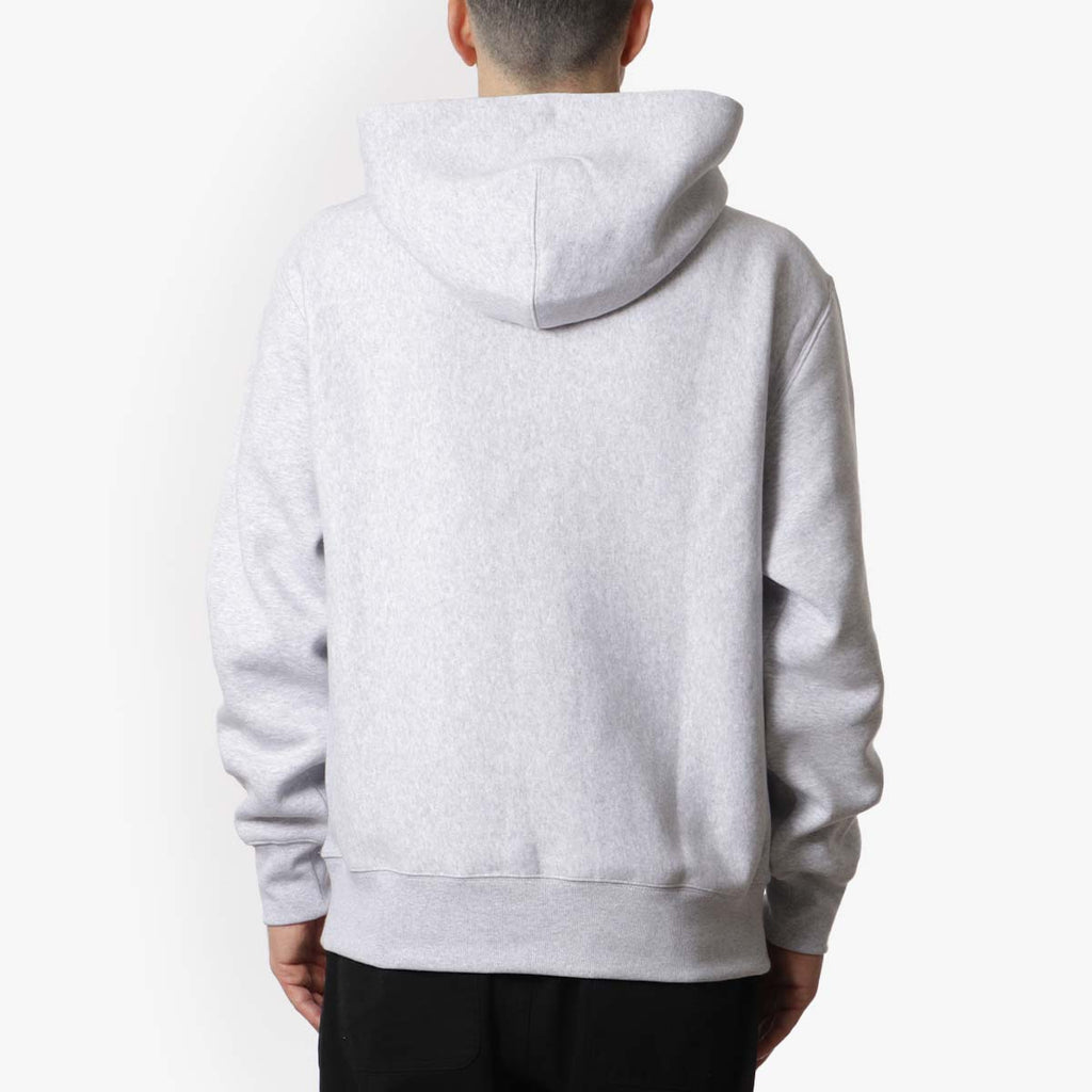 Champion Reverse Weave Hoodie, Light Grey, Detail Shot 4