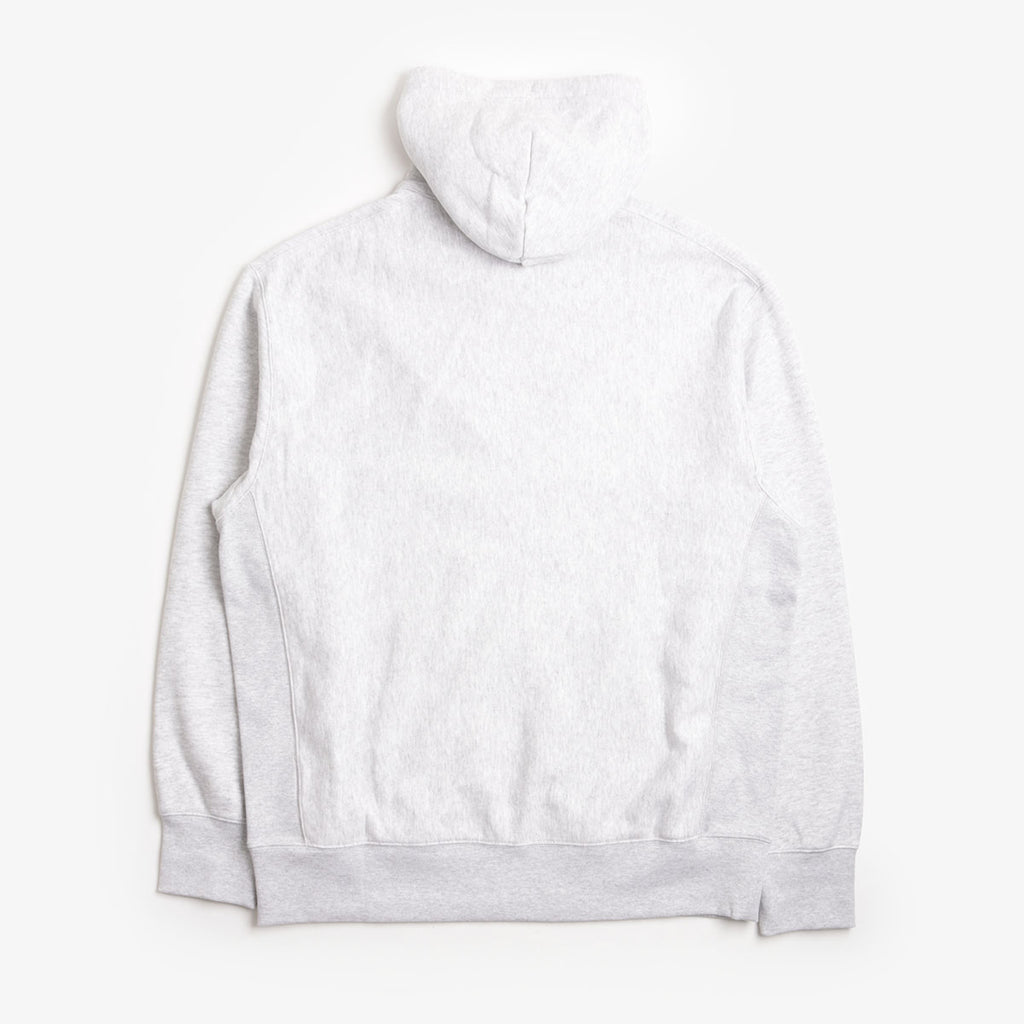 Champion Reverse Weave Hooded Full Zip Sweatshirt, Light Grey, Detail Shot 2