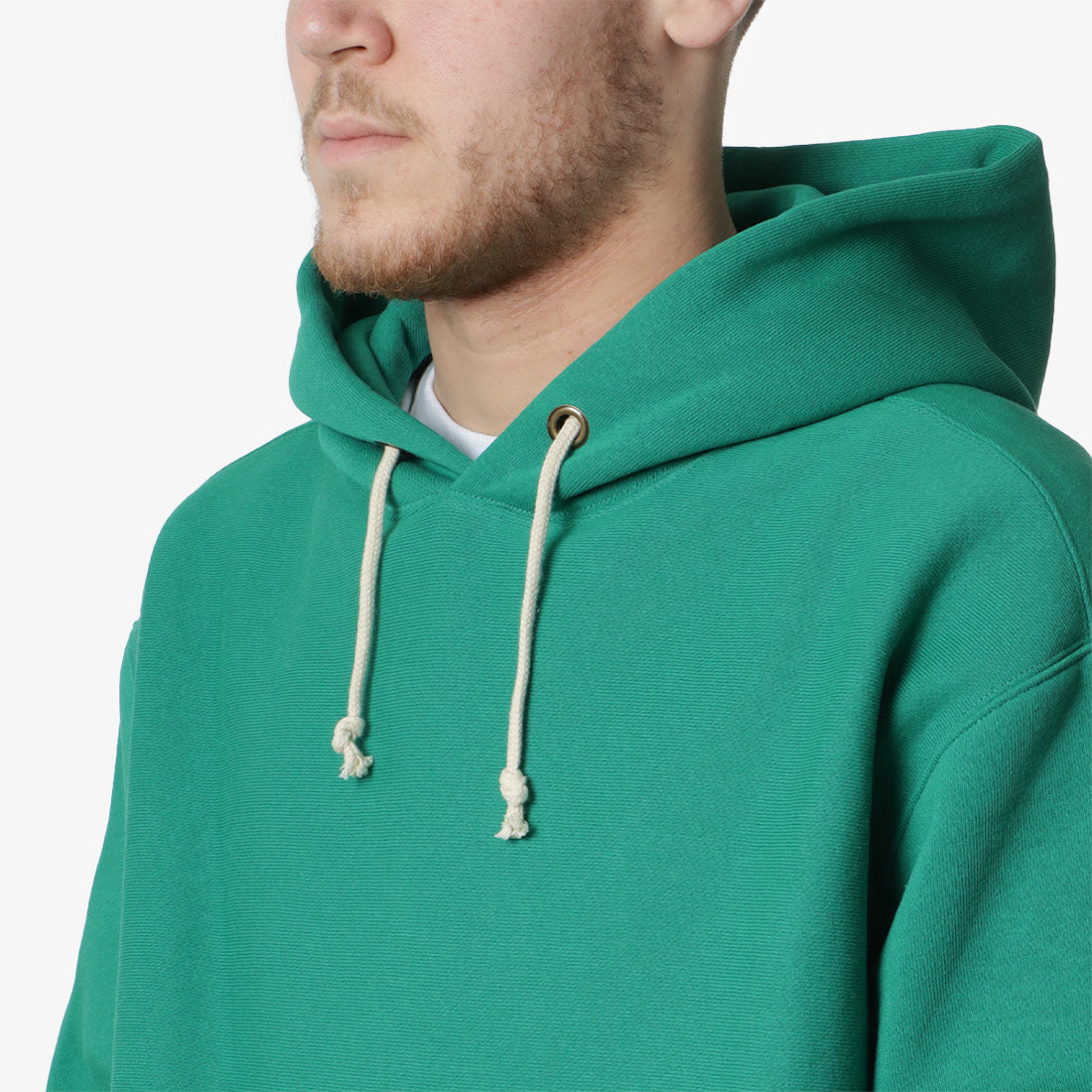 Champion Reverse Weave Boxy Fit Hoodie, Bright Green, Detail Shot 3