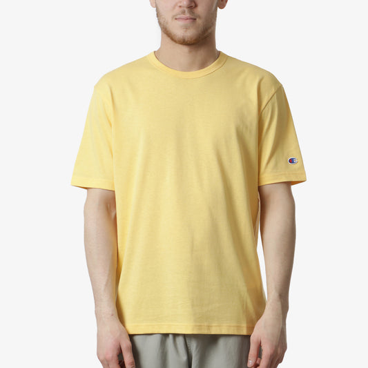 Champion Reverse Weave Cotton T-Shirt, Yellow, Detail Shot 1