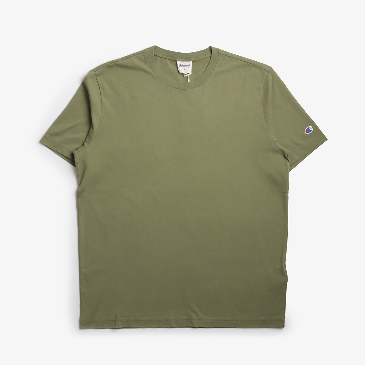 main Champion Reverse Weave Oversized Crewneck T-Shirt, Olive Green, Detail Shot 1
