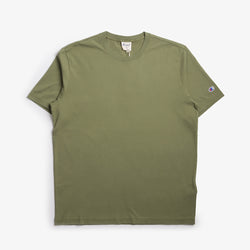 thumbnail Champion Reverse Weave Oversized Crewneck T-Shirt, Olive Green, Detail Shot 1