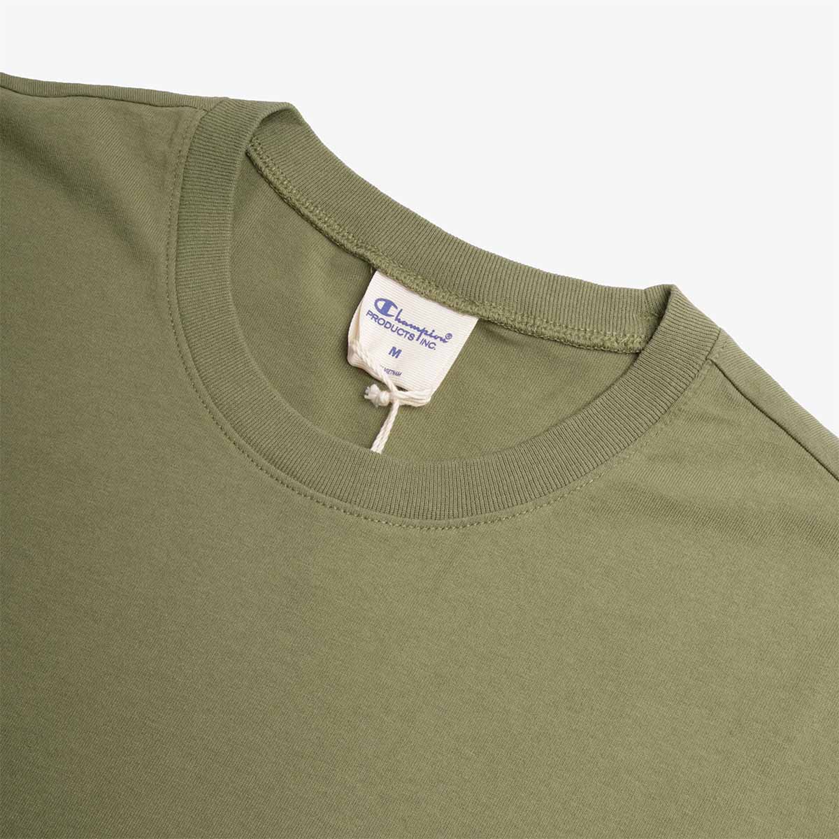 Champion Reverse Weave Crewneck Oversized T-Shirt - Olive Green
