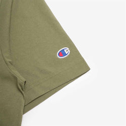 thumbnail Champion Reverse Weave Oversized Crewneck T-Shirt, Olive Green, Detail Shot 3
