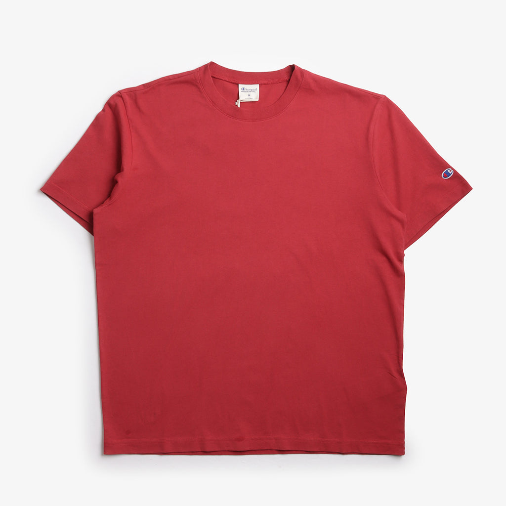 Champion Reverse Weave Oversized Crewneck T-Shirt, Red, Detail Shot 1