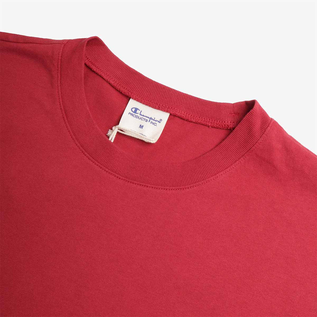 Champion Reverse Weave Oversized Crewneck T-Shirt, Red, Detail Shot 2