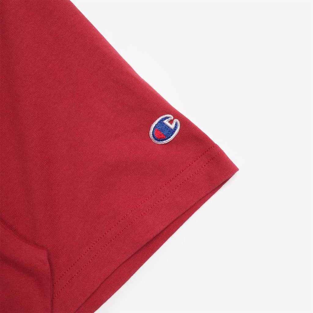 Champion Reverse Weave Oversized Crewneck T-Shirt, Red, Detail Shot 3