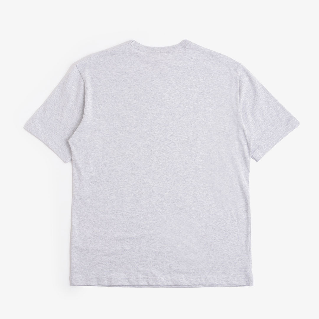 Champion Reverse Weave Minimal C Logo Patch T-Shirt, Light Grey, Detail Shot 3