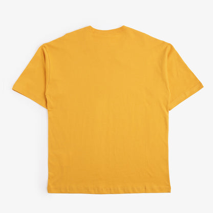 Champion Reverse Weave Minimal Cotton Jersey T-Shirt, Gold, Detail Shot 3
