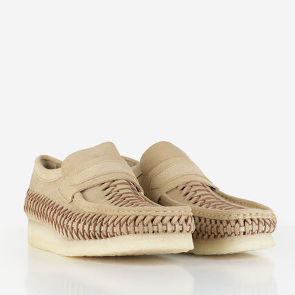 Clarks Originals Wallabee Loafer Weave Shoes, Maple Suede, Detail Shot 2