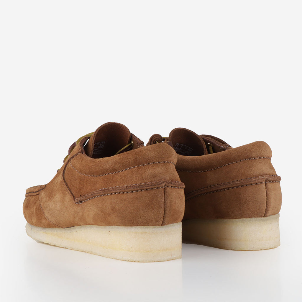 Clarks Originals Wallabee Boat Shoes, Cola Suede, Detail Shot 3