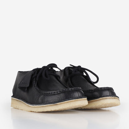 Clarks Orignals Desert Nomad Shoes, Black leather, Detail Shot 2