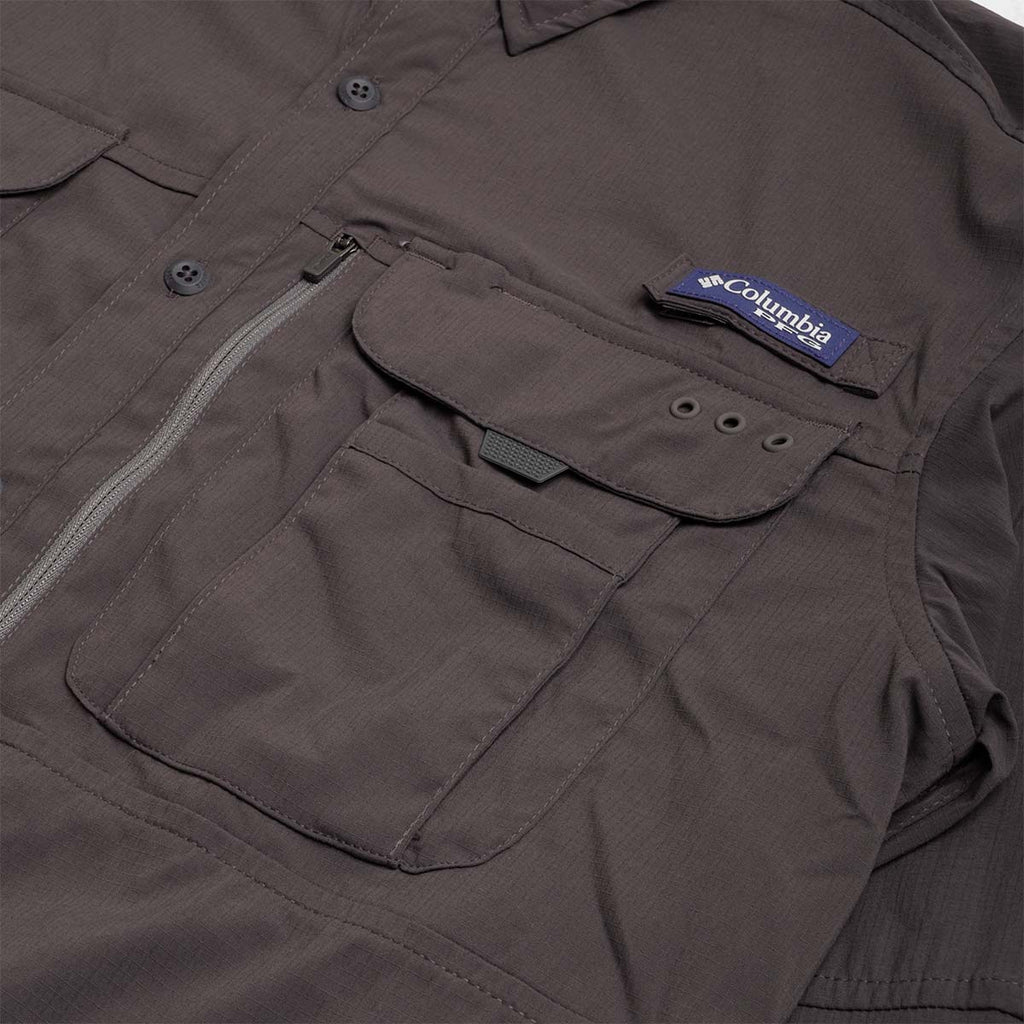Columbia Bahama Elite Long Sleeve Shirt, Shark, Detail Shot 3
