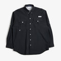 Columbia Bahama II PFG Long Sleeve Shirt, Black, Detail Shot 1