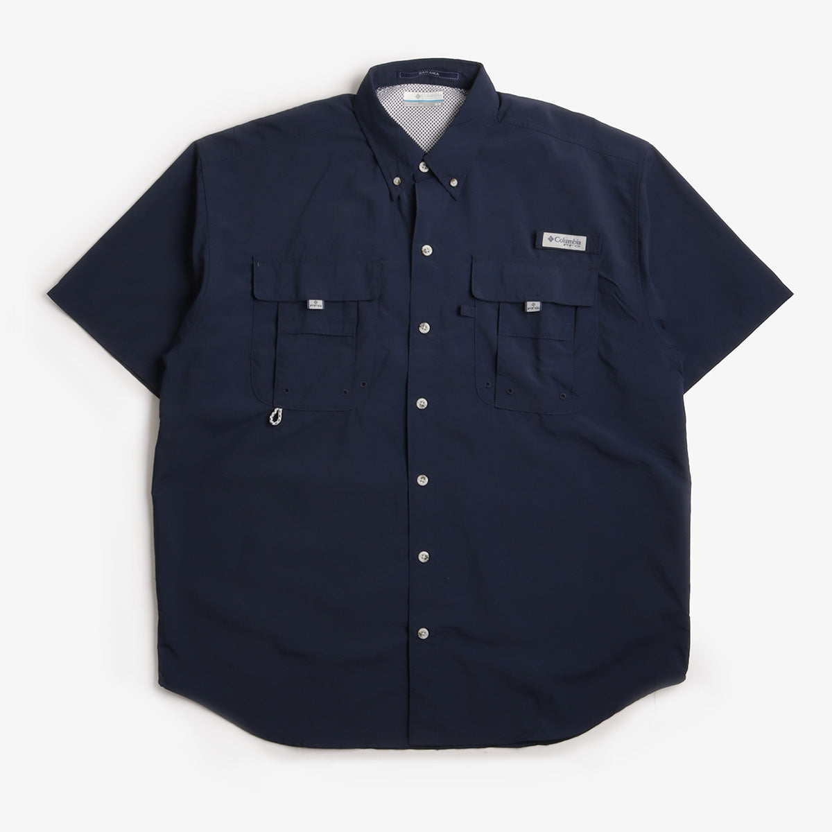 main Columbia Bahama II PFG Shirt, Collegiate Navy, Detail Shot 1