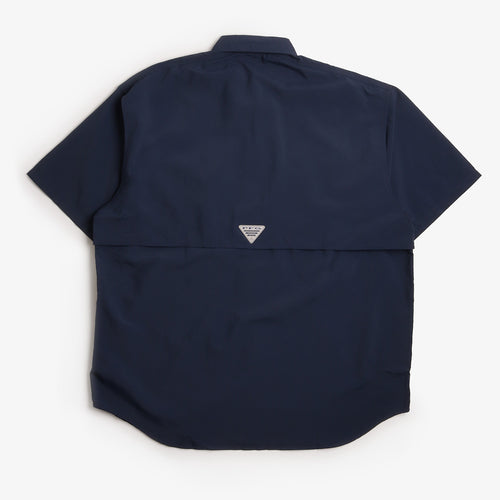 Columbia Bahama II PFG Shirt, Collegiate Navy, Detail Shot 2