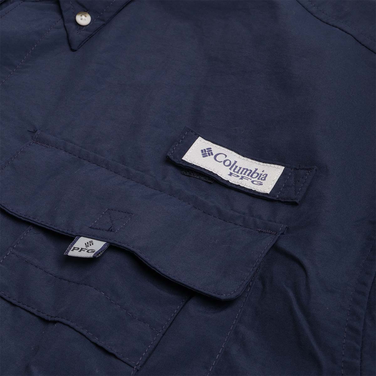 main Columbia Bahama II PFG Shirt, Collegiate Navy, Detail Shot 4