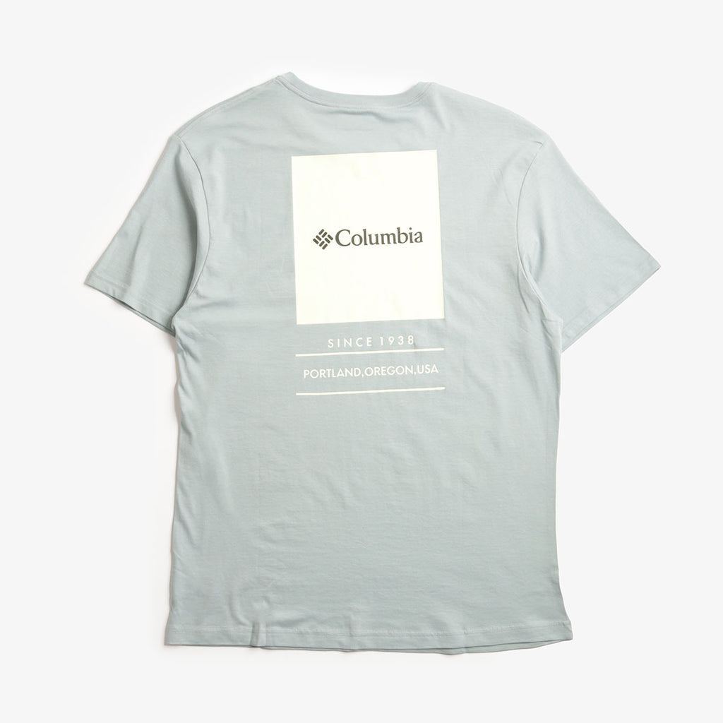 Columbia Barton Springs Graphic T-Shirt, Crushed Blue Crushed Blue, Detail Shot 1