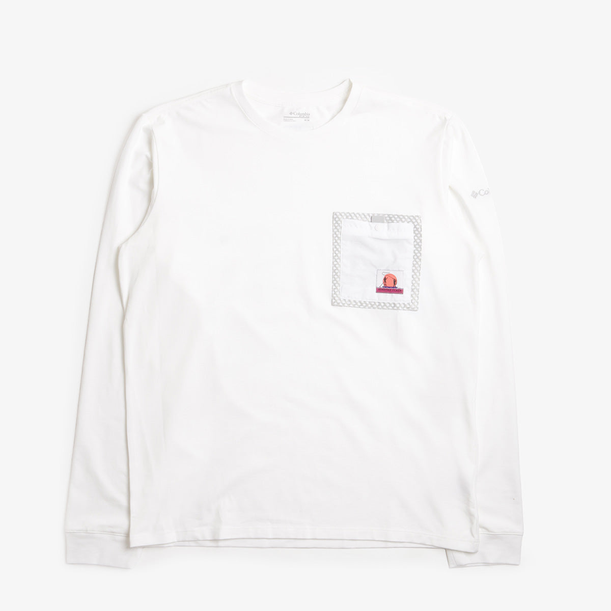 main Columbia Bonefish Flats Long Sleeve T-Shirt, White, Detail Shot 1