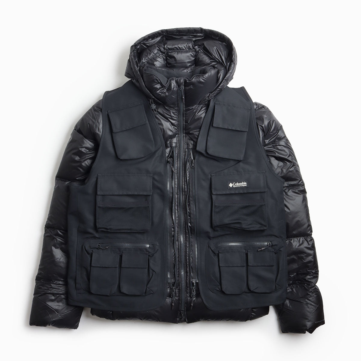 Columbia CSC1938 Dually Mountain Outerchange Jacket, Black, Detail Shot 1
