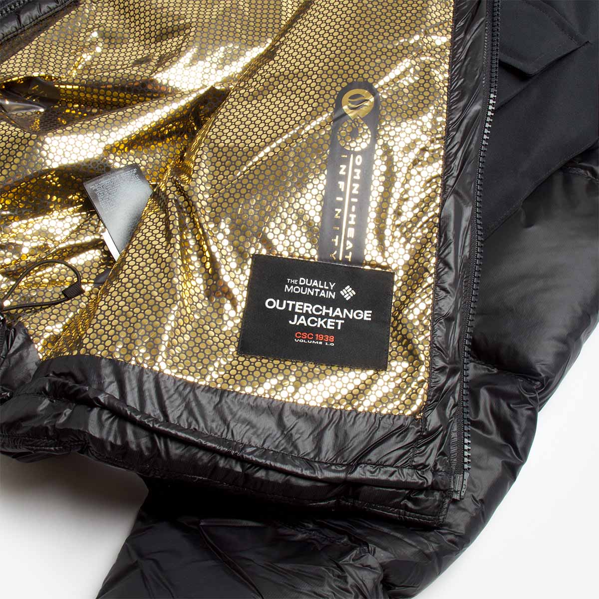 Columbia CSC1938 Dually Mountain Outerchange Jacket, Black, Detail Shot 5