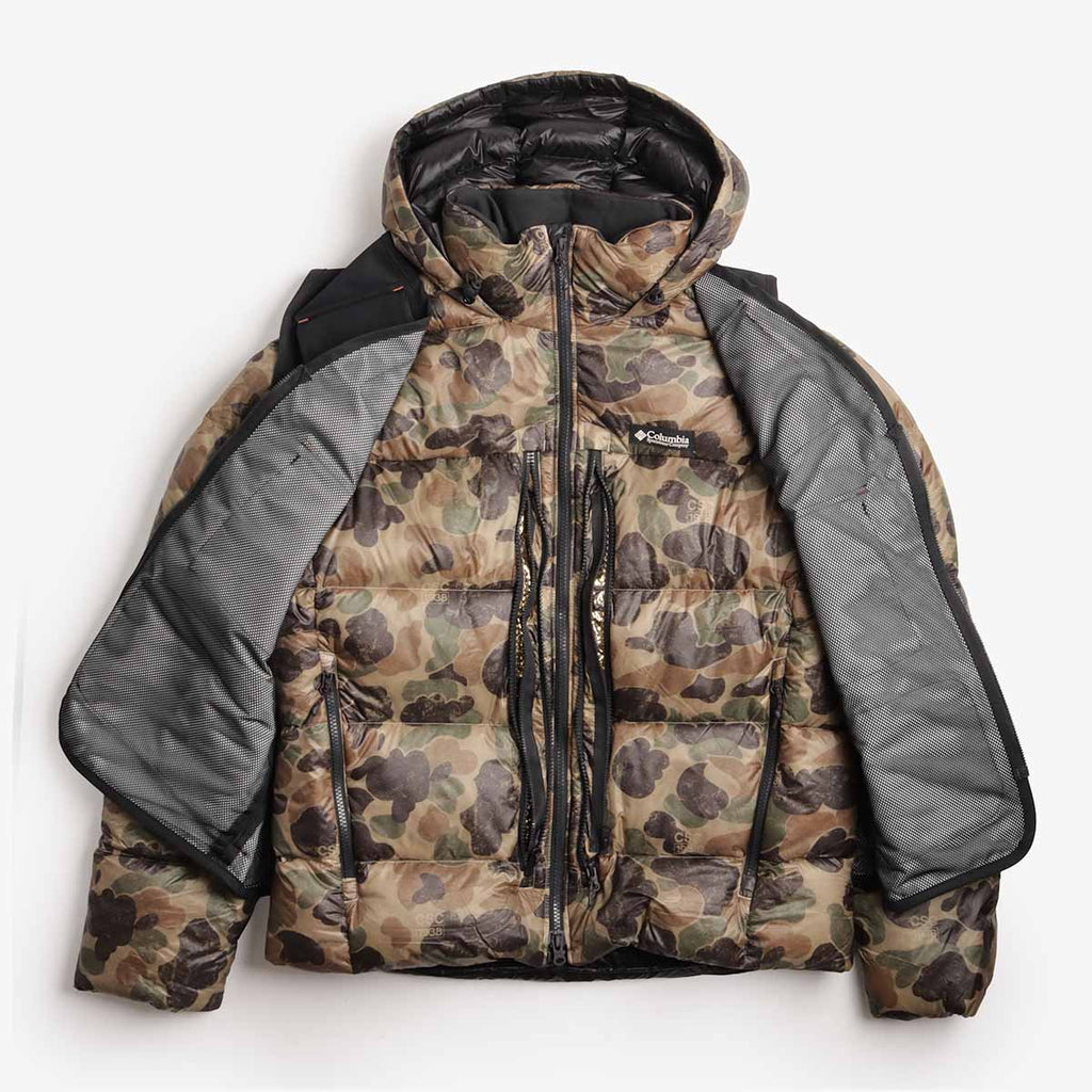 Columbia CSC1938 Dually Mountain Outerchange Jacket, British Tan Duck Camo, Detail Shot 2