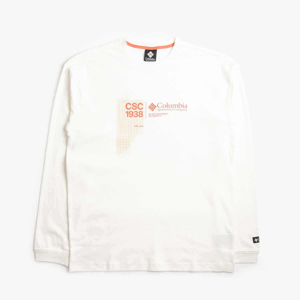 Columbia CSC 1938 V1 Long Sleeve T-Shirt, Sea Salt, Detail Shot 1