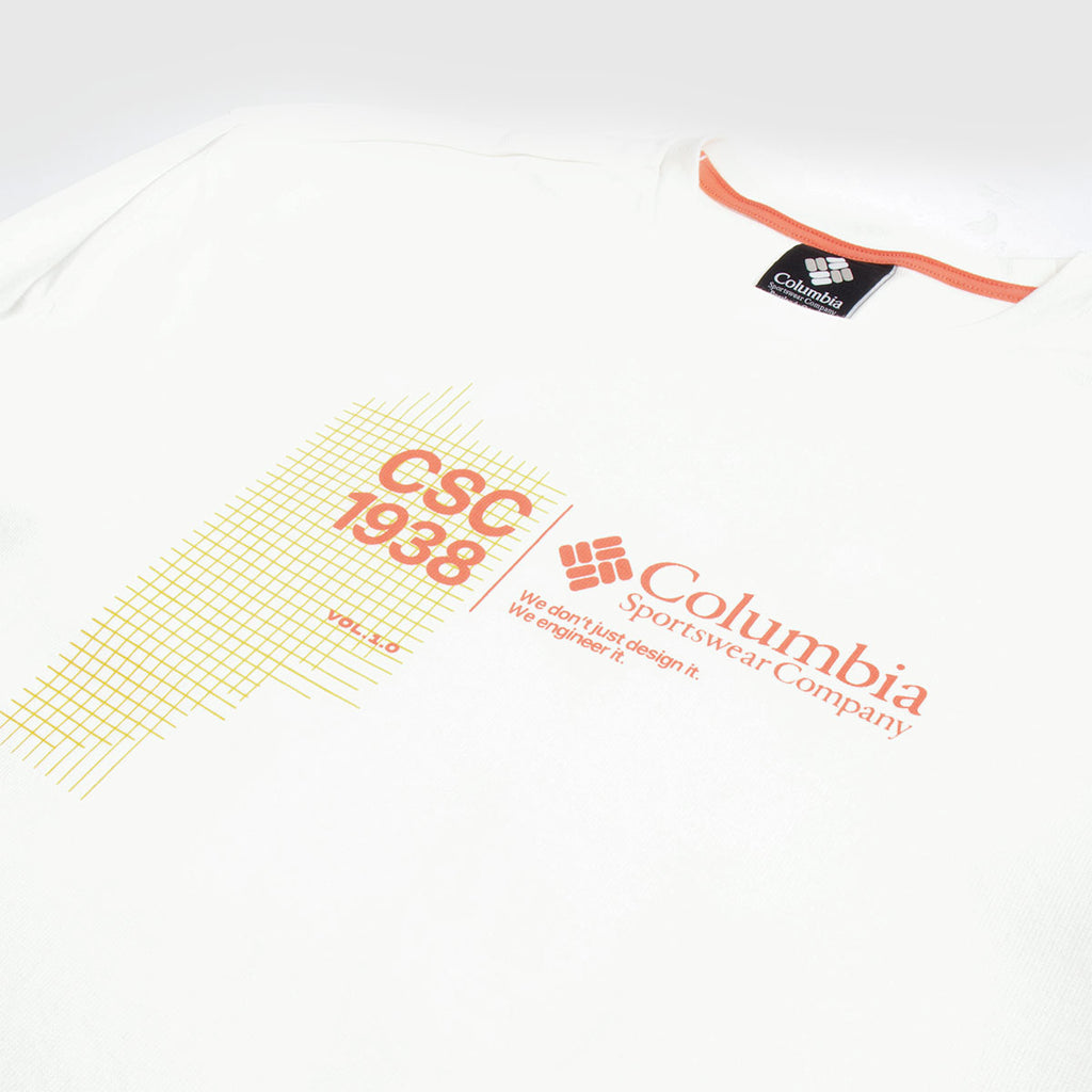 Columbia CSC 1938 V1 Long Sleeve T-Shirt, Sea Salt, Detail Shot 2