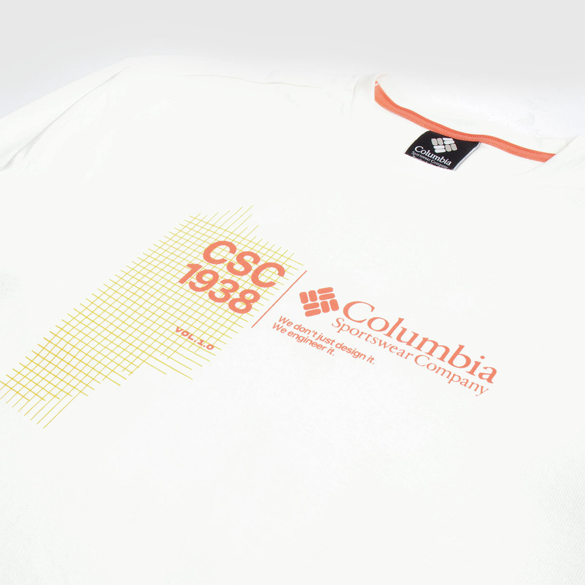 main Columbia CSC 1938 V1 Long Sleeve T-Shirt, Sea Salt, Detail Shot 2